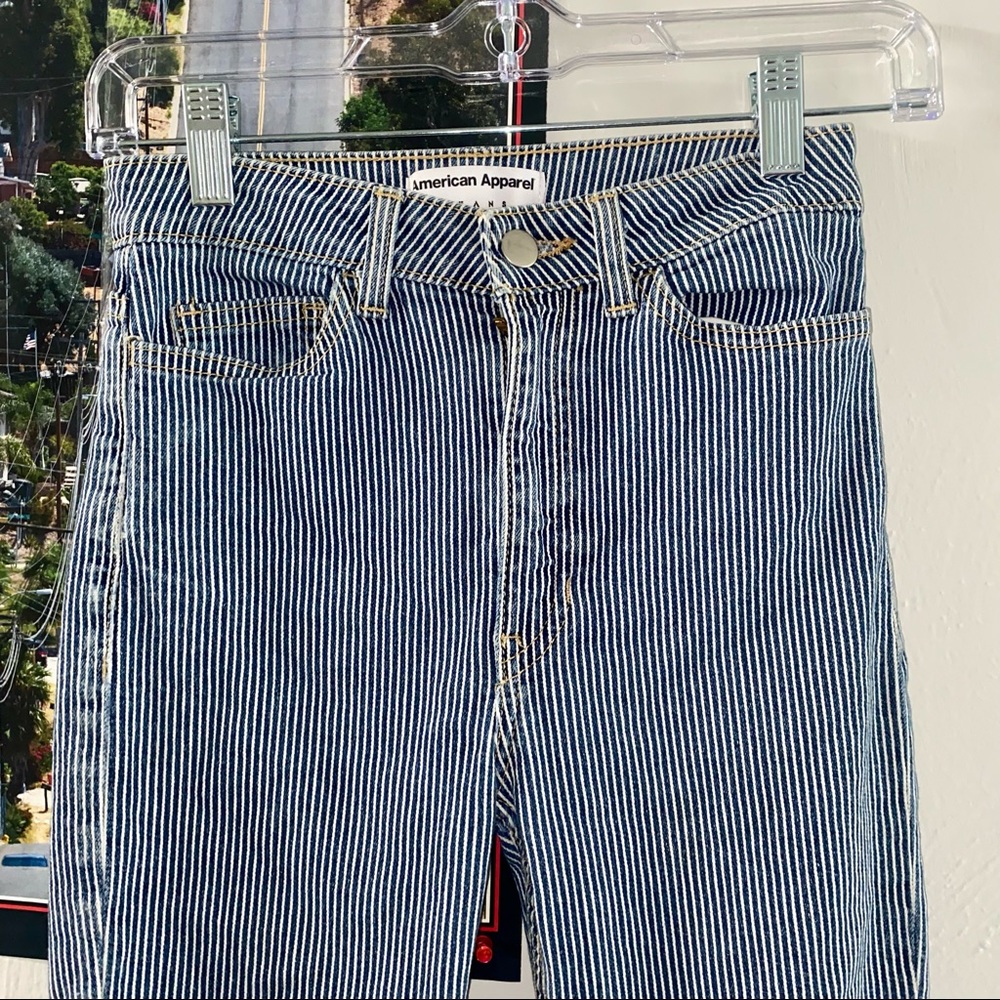 American Apparel Denim Pinstripe Jeans